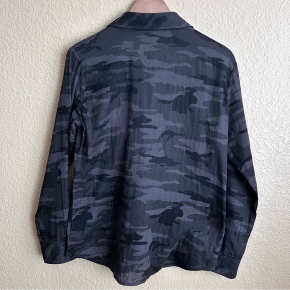 Sanctuary Long Sleeve Camouflage Button-Down Boyfriend Shirt - Picture 2 of 9